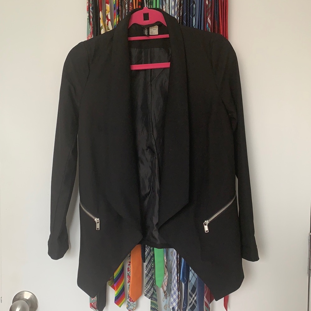 Black, drapey jacket
